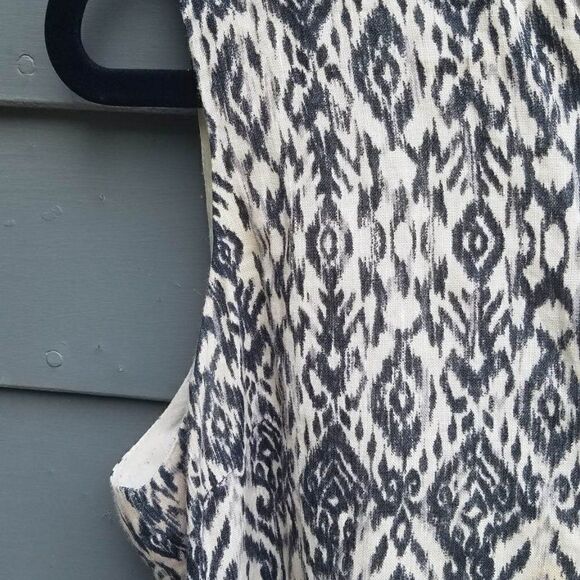 Cynthia Rowley 100% Cotton Dress size 8 Black Tan - Picture 8 of 9